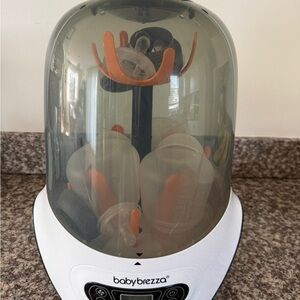 Baby Brezza Baby Bottle Sterilizer and Warmer  - White and Orange